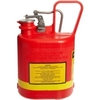 Justrite 14160 Gas Can, Safety, 1 Gallon, Plastic