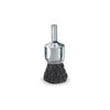 Weiler 10005 Wire End Brush, 3/4" Diameter, .006 Crimped Wire, 1/4" Round Stem, 22,000 RPM Max
