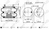BWP-NSI AS64269 Suspension Air Spring Kit Continental Air Spring