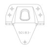Hendrickson 50187-002 Leaf Spring Hanger Leaf Spring Hanger - 34.3 frame for Mack, Volvo, Freightliner