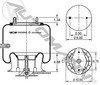 65032-002 by HENDRICKSON - Liftable Air Suspension Air Spring