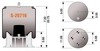 Hendrickson S-20716 Suspension Air Spring Kit Suspension Air Spring Kit - Reversible Sleeve, 21.60in Maximum Height, 7.40in