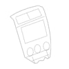 Chrysler YD501RHAE Instrument Panel Bezel Instrument Panel Bezel - Center, Pastel Slate Gray, fits 2007-2008 Dodge Caliber