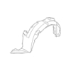Kia 86812-1M000 Fender Liner XXX GUARD ASSY FRONT