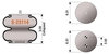 S-23114 by HENDRICKSON - Suspension Air Spring Kit - Double Convulated, 3.12 in. Extended, 6.31 in. Compressed