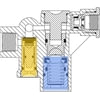 Sealco 110705 Valve Body Fluid Pipe Moveable Seal Assembly, for 110700 110500 (Blue Section On Image)