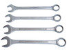 ATD Tools 1005 Wrench Set Wrench Set, 4 Piece Drop-Forged Carbon Steel, Chrome Plated, Vinyl Roll Pouch, 12 point, 15˚ Offset