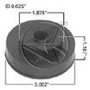 Automann M17412 Radiator Radiator, Upper Rubber 60-65 Duro for Kenworth and Peterbilt