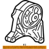 Chrysler 4861270AC Engine Mount Support Engine Mount Support - Driver Side