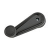 Mack 25127753 Multi-Purpose Hardware Window Crank Handle - LH/RH, Black Zinc, w/ Black Plastic Knob