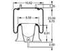 Firestone W013778536 Air Suspension Spring Air Suspension Spring - Aluminum Piston