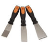 Vim Tools SS7000 Standard Scraper 3-Piece Stainless Steel Bolstered Scraper Set Includes Straight Bent and Wide Blades
