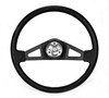 Capacity 500393 Steering Wheel Steering Wheel, Black Rim with 2 Spokes