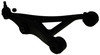 45D10034 by ACDELCO - Front Passenger Side Lower Suspension Control Arm and Ball Joint Assembly