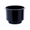 3202B by OPTRONICS - Drop-In Cup Holder - Two-Tier, 3 in. Deep, Round Black Plastic, 4.160 x 3.100 x 4.160 in
