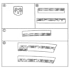 Chrysler MR787283 Side Body Trim Nameplate Side Body Trim Nameplate - fits 1999-2000 Dodge Avenger