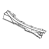 Chrysler 55274643AC Cowl Panel Cowl Panel - with Plenum, fits 2002 Dodge Ram 2500