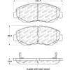 Centric 308.09140 Disc Brake Pad Set StopTech Street Brake Pad