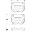 Centric 305.04611 Disc Brake Pad Set Street Select Brake Pads