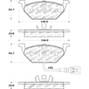 308.07681 by CENTRIC - Street Brake Pads with Shims and Hardware