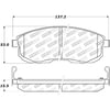 Centric 308.08151 Disc Brake Pad Street Brake Pads with Shims and Hardware