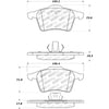 Centric 308.09152 Disc Brake Pad Street Brake Pads with Shims