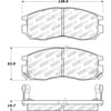 Centric 308.04840 Disc Brake Pad Set StopTech Street Brake Pad