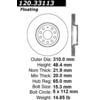 120.33113 by CENTRIC - Premium Brake Rotor