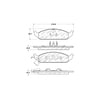 Centric 305.06500 Disc Brake Pad Set Street Select Brake Pad