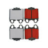 500.07710 by CENTRIC - PQ PRO Disc Brake Pads with Hardware