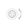 Centric 127.51045L Disc Brake Rotor Slotted Drilled Rotor
