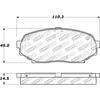Centric 308.05250 Disc Brake Pad Set StopTech Street Brake Pad