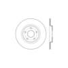Centric 128.67075R Disc Brake Rotor Sport Cross Drilled Brake Rotor, Right