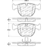 Centric 308.06810 Disc Brake Pad Set StopTech Street Brake Pad