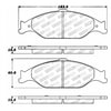 Centric 308.08040 Disc Brake Pad Set StopTech Street Brake Pad