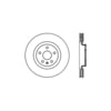 Centric 128.62108R Disc Brake Rotor Cross Drilled Rotor