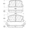 Centric 308.06570 Disc Brake Pad Set StopTech Street Brake Pad