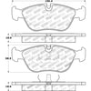 Centric 308.06180 Disc Brake Pad Set Street Brake Pads with Shims and Hardware