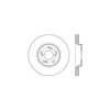 Centric 128.40086CL Disc Brake Rotor Sportstop Cryo Sport Drilled Rotor, Left