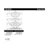 Centric 100.08160 Disc Brake Pad Set Original Equipment Formula Brake Pads with Hardware