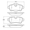 Centric 308.13090 Disc Brake Pad Set StopTech Street Brake Pad