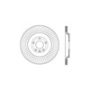 Centric 128.65137L Disc Brake Rotor Cross Drilled Rotor