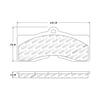 Centric 308.00080 Disc Brake Pad Set Street Brake Pads with Shims