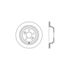 Centric 128.51045R Disc Brake Rotor Cross Drilled Rotor