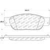 Centric 309.08050 Disc Brake Pad Set STOPTECH PERFORMANCE PAD