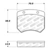 308.06271 by CENTRIC - Street Brake Pads with Shims and Hardware