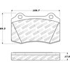 Centric 308.05920 Disc Brake Pad Set Street Brake Pads with Shims