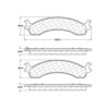 306.08210 by CENTRIC - Centric Fleet Performance Brake Pads with Hardware