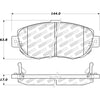 Centric 308.06190 Disc Brake Pad Set StopTech Street Brake Pad