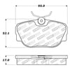 308.04930 by CENTRIC - StopTech Street Brake Pad